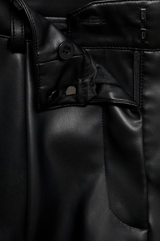 Short pinces similicuir - Noir