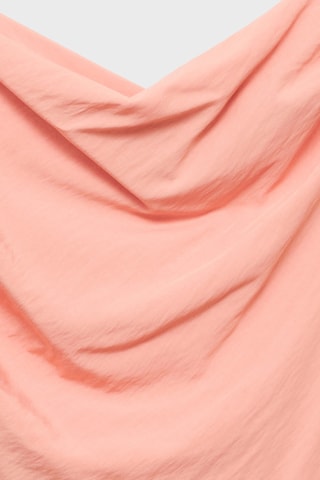 Blouse asymétrique drapée - Rose