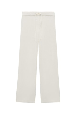 Pantalon maille ajourée - Blanc
