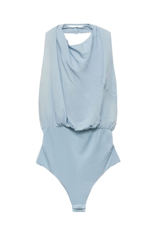 Body bouffant dos nu - Bleu Clair