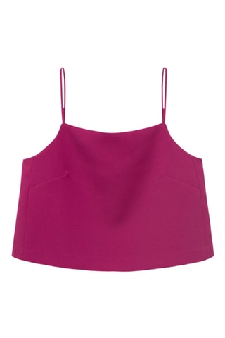 Top crop boutons - Fuchsia