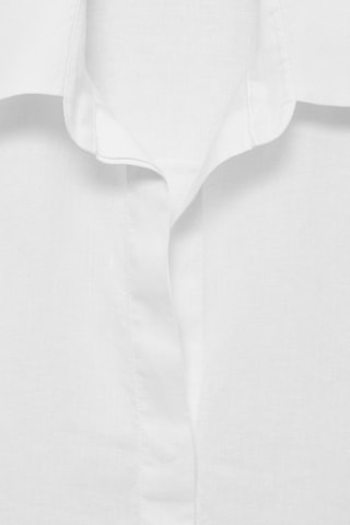 Chemise lin oversize - Blanc