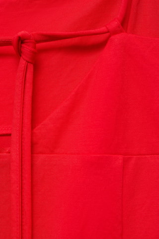 Robe midi nœud au dos - Rouge