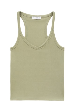 Top coton bretelles - Kaki