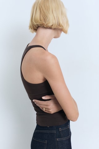 Top coton bretelles - Anthracite