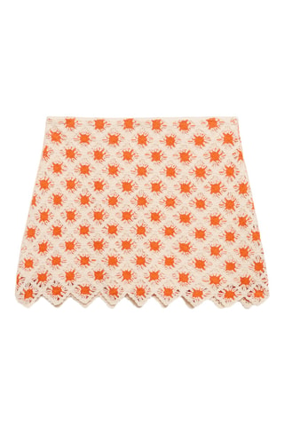 Minijupe crochet - Orange