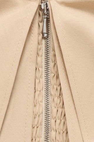 Haut bustier à volants - Beige