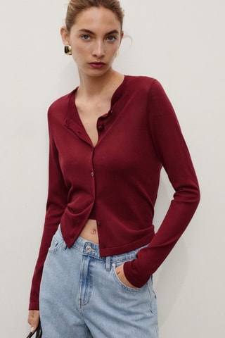 Short en jean droit taille haute - Bleu Clair