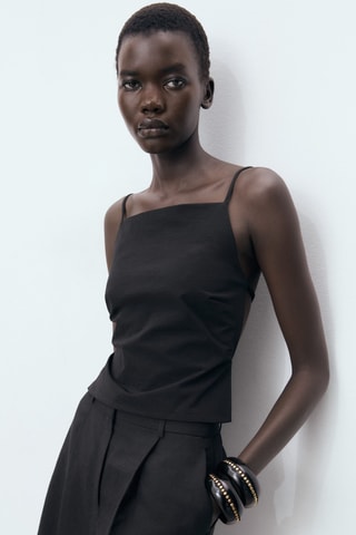 Top dos ouvert - Noir