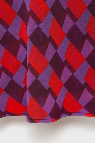 Blouse imprimée col bénitier - Violet