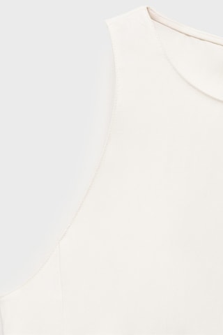 Blouse emmanchures américaines ajustée - Blanc Cassé