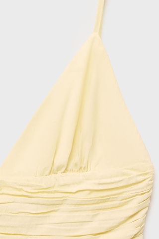Robe ballon fronces - Jaune