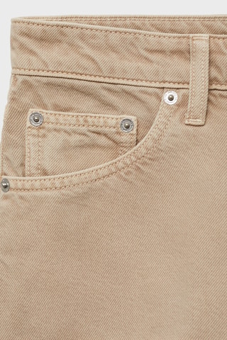 Short en jean bas effiloché - Sable