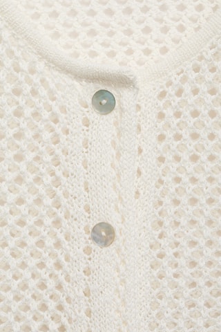 Cardigan crochet boutons - Blanc Cassé