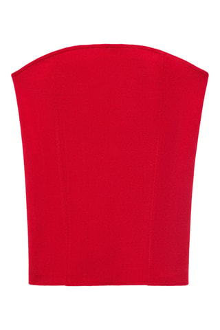 Haut cintré bustier - Rouge