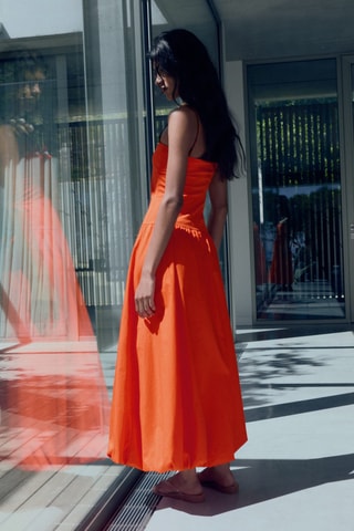 Robe combinée ballon - Orange