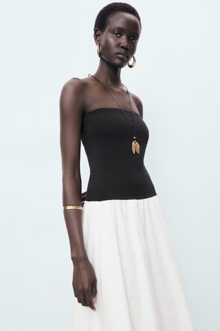Robe combinée ballon - Noir