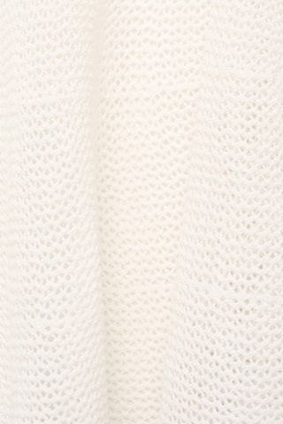 Top maille à volants - Blanc