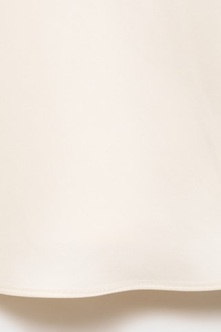 Blouse satin col bénitier - Écru