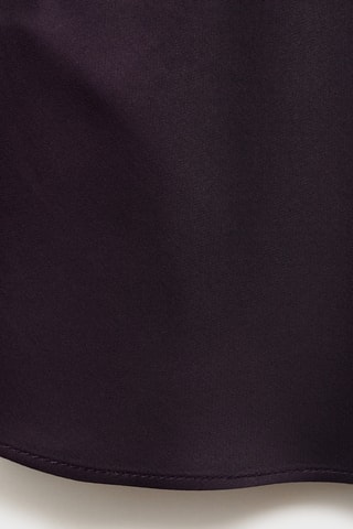 Blouse satin col bénitier - Bordeaux