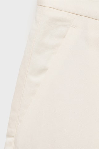Bermuda de costume lin mélangé - Blanc