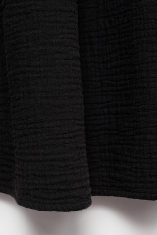 Jupe coton cordon - Noir