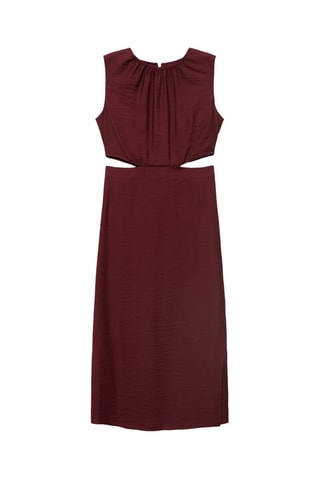 Robe midi cut-out - Grenat