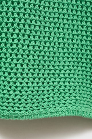 Robe longue en crochet bicolore - Vert