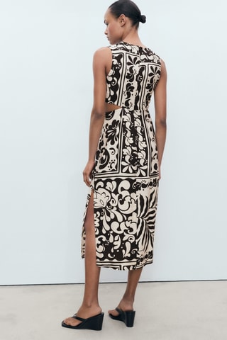 Robe midi cut-out - Noir