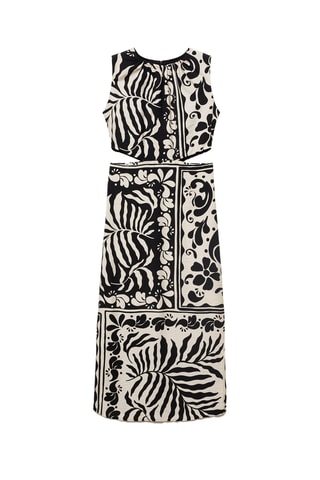 Robe midi cut-out - Noir