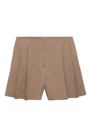 Bermuda costume en lin - Marron