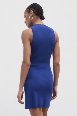 Robe cintrée maille - Bleu
