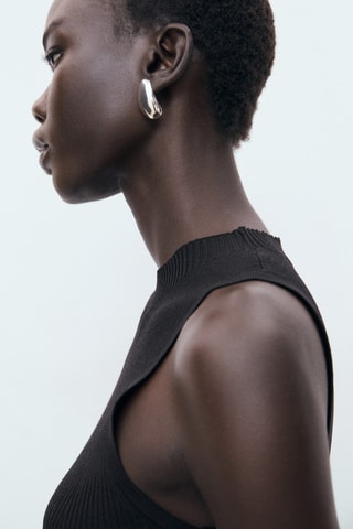 Robe cintrée maille - Noir