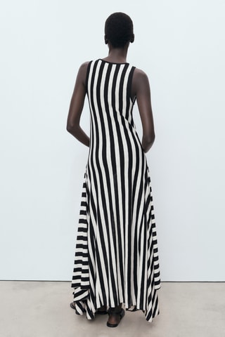 Robe en maille bas asymétrique - Noir
