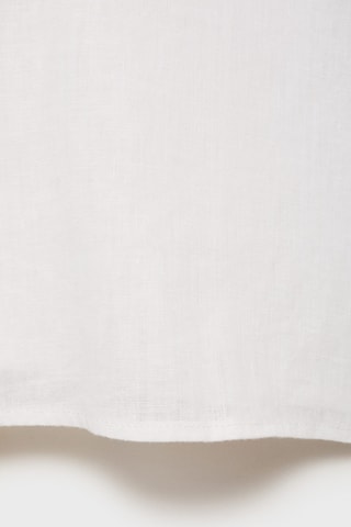 Chemise lin manches courtes - Blanc Cassé