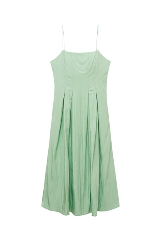 Robe midi à pinces - Vert Menthe