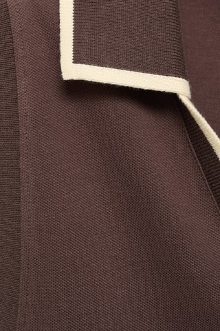 Robe à bretelles style polo - Chocolat