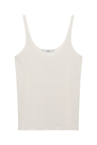 Top lin bretelles - Blanc Cassé