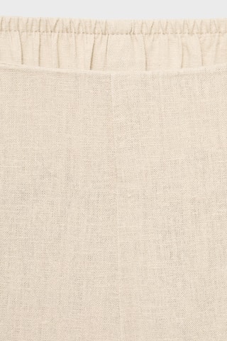 Pantalon crop lin - Beige