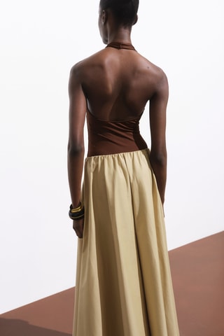 Body col en V - Chocolat