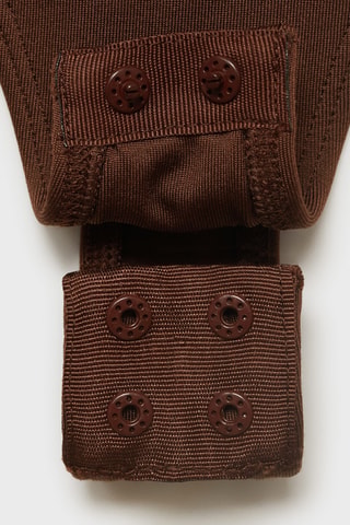 Body col en V - Chocolat