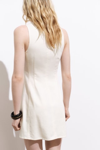 Robe denim évasée - Blanc Cassé