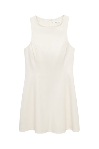 Robe denim évasée - Blanc Cassé