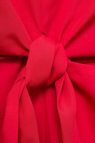 Mono lyocell découpé nœud - Rouge