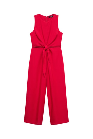 Mono lyocell découpé nœud - Rouge
