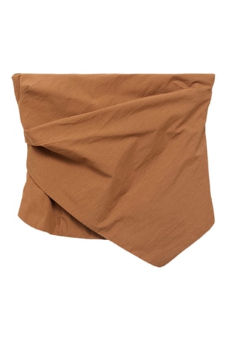 Haut bustier asymétrique - Marron