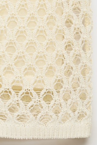 Top crochet bretelles - Écru