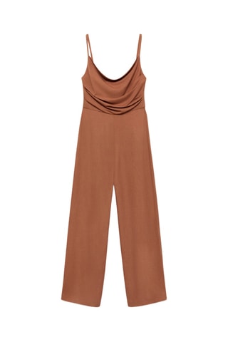 Combinaison col drapé - Marron