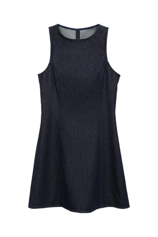 Robe denim évasée - Bleu