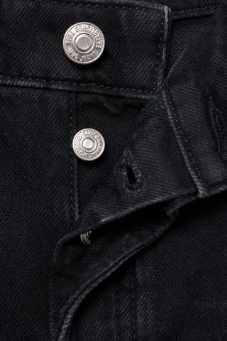 Short en jean bas effiloché - Gris